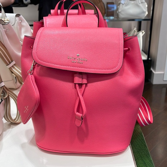 kate spade Handbags - Kate Spade Rosie Medium Flap Backpack
K8714 pebbled leather Pink Pepper
NWT